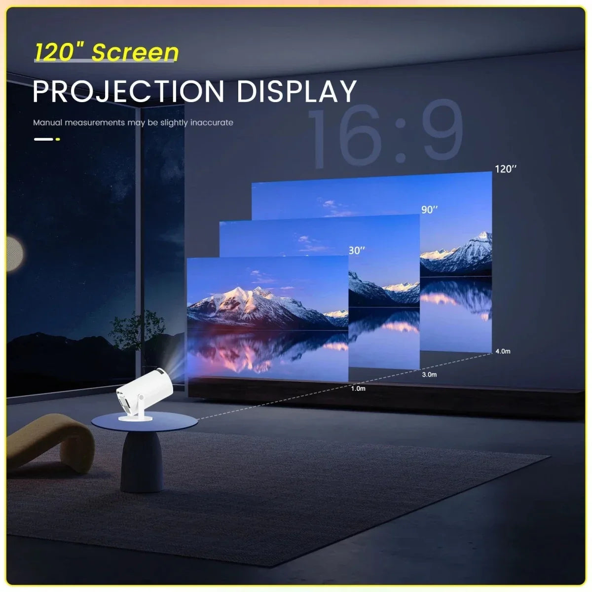 4K Smart Projector with WiFi & Bluetooth
