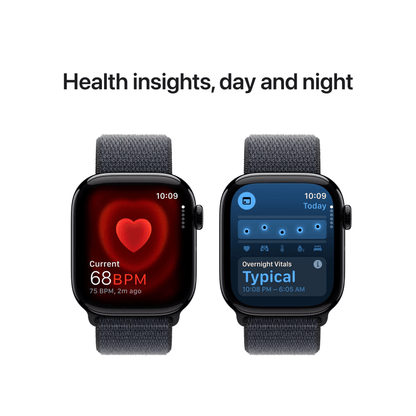 Apple Watch Series 10 GPS 46mm – Jet Black Aluminium Case with Sport Band