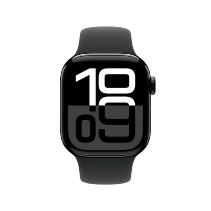 Apple Watch Series 10 GPS 46mm – Jet Black Aluminium Case with Sport Band