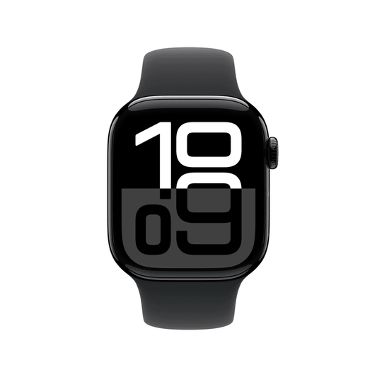 Apple Watch Series 10 GPS 46mm – Jet Black Aluminium Case with Sport Band