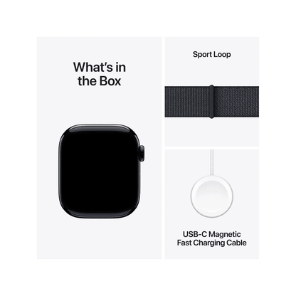 Apple Watch Series 10 GPS 46mm – Jet Black Aluminium Case with Sport Band