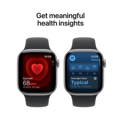 Apple Watch Series 11 Smartwatch 42mm Space Grey Aluminium Black Sport Band S/M