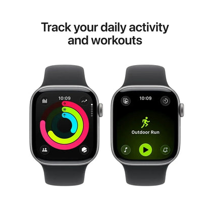 Apple Watch Series 11 Smartwatch 42mm Space Grey Aluminium Black Sport Band S/M