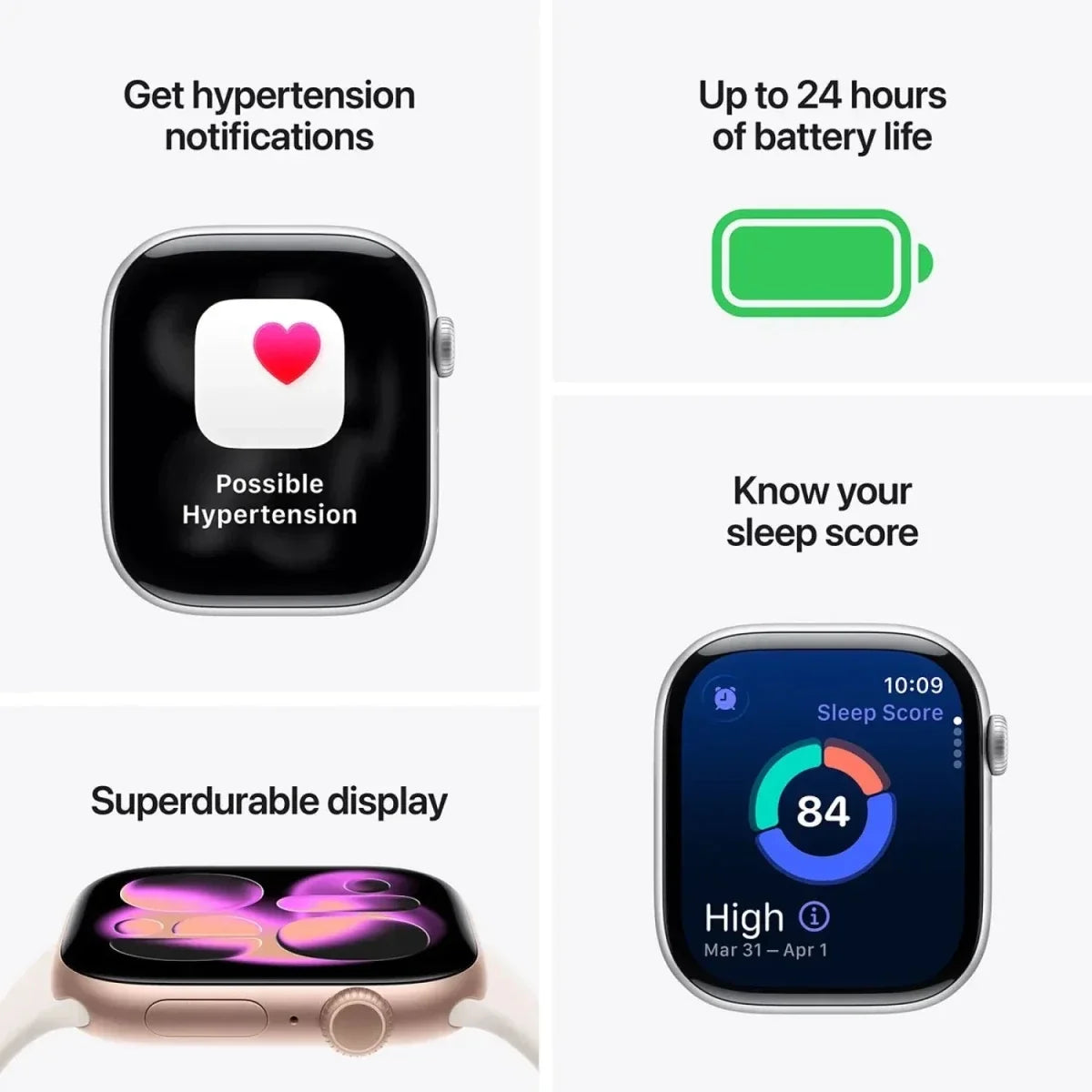 Apple Watch Series 11 Smartwatch 42mm Space Grey Aluminium Black Sport Band S/M