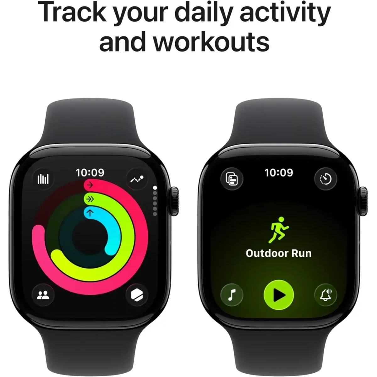 Apple Watch Series 11 Smartwatch 46mm Gray, Rose Gold, Jet Black, Aluminium Black Sport Band M/L