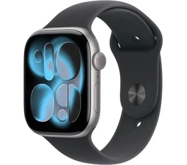 Apple Watch Series 11 Smartwatch 46mm Gray, Rose Gold, Jet Black, Aluminium Black Sport Band M/L