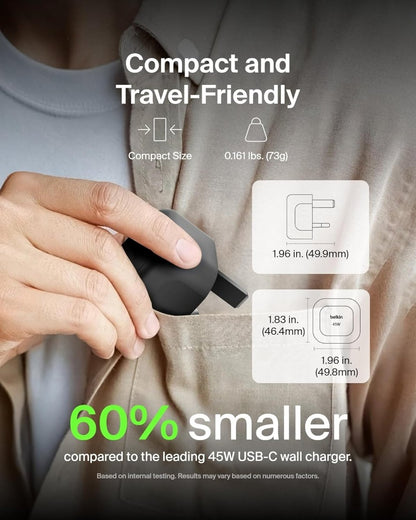 Belkin Compact Wall Charger 45W