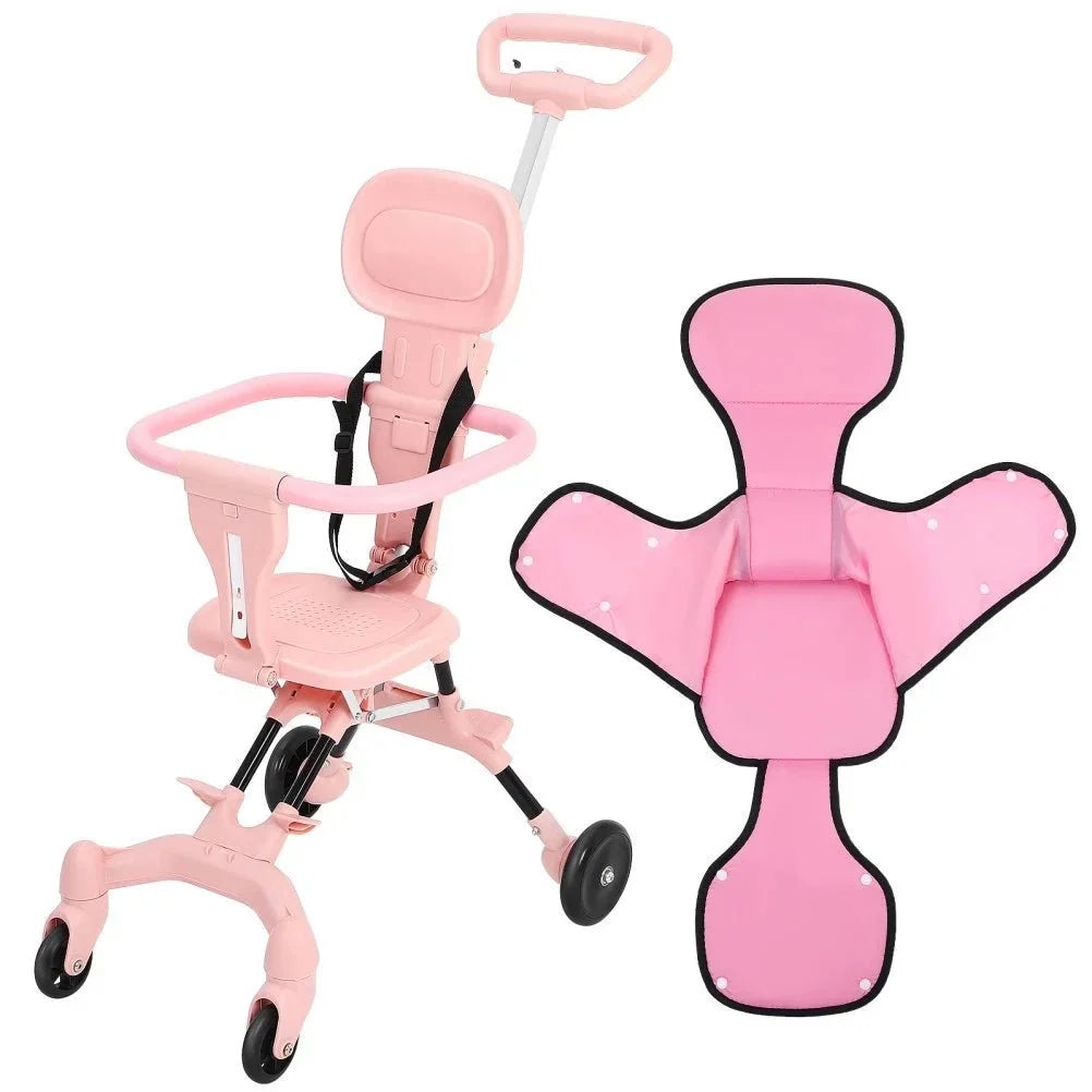 Compact Travel Pram Stroller Baby Lightweight One Hand Fold Buggy Pushchair UK
