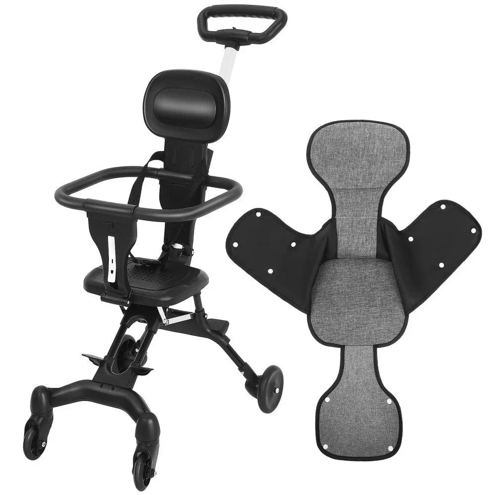 Compact Travel Pram Stroller Baby Lightweight One Hand Fold Buggy Pushchair UK