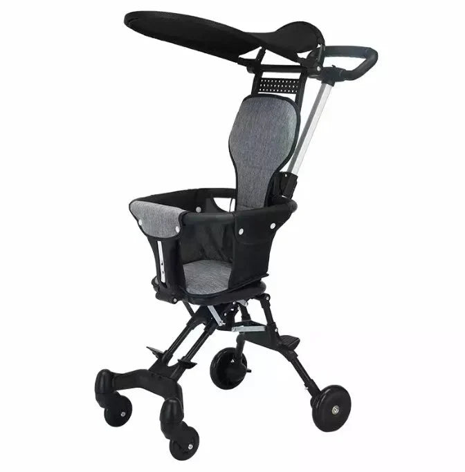 Compact Travel Pram Stroller Baby Lightweight One Hand Fold Buggy Pushchair UK