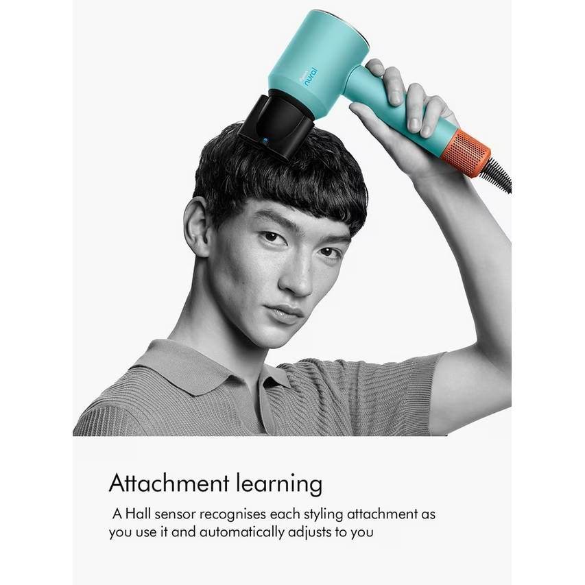 Dyson Supersonic Nural™ Hair Dryer (Ceramic Patina & Topaz) – Intelligent Scalp Protect & 5 Attachments