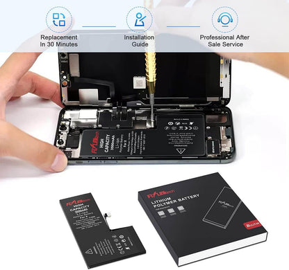 FLYLINKTECH High Capacity iPhone Battery Replacement Kit – 3.82V 1810mAh for iPhone 6, Full Repair Tool Set Included – Certified Safe