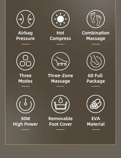 Foot Massager , Deep Kneading, Air Compression,