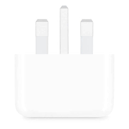 Genuine Apple 20W USB-C Charger Plug – Fast Charging Power Adapter for iPhone 16/15/14/13/12/SE, iPad & AirPods (UK 3-Pin)