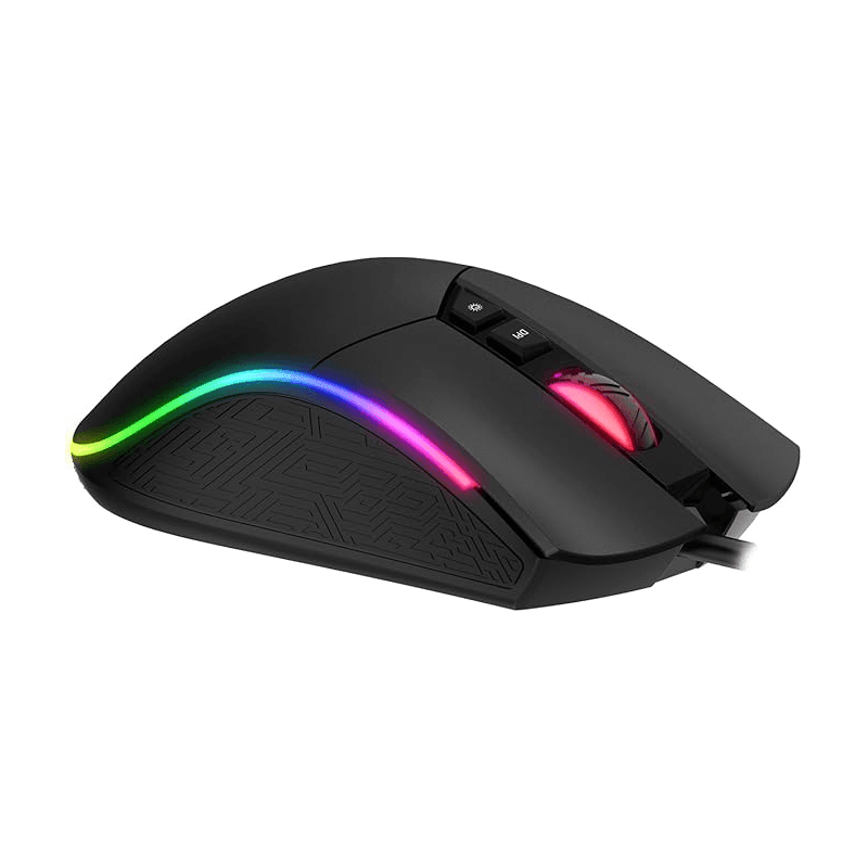 Havit Gamenote MS1001S RGB Gaming Mouse – 4800 DPI, 7 Programmable Buttons, Macro Software (Black)