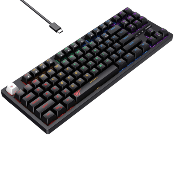 Havit KB892L TKL Mechanical Gaming Keyboard – Blue Switch, RGB Backlit, 87 Keys
