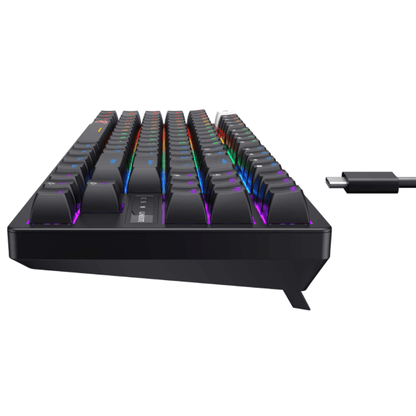 Havit KB892L TKL Mechanical Gaming Keyboard – Blue Switch, RGB Backlit, 87 Keys