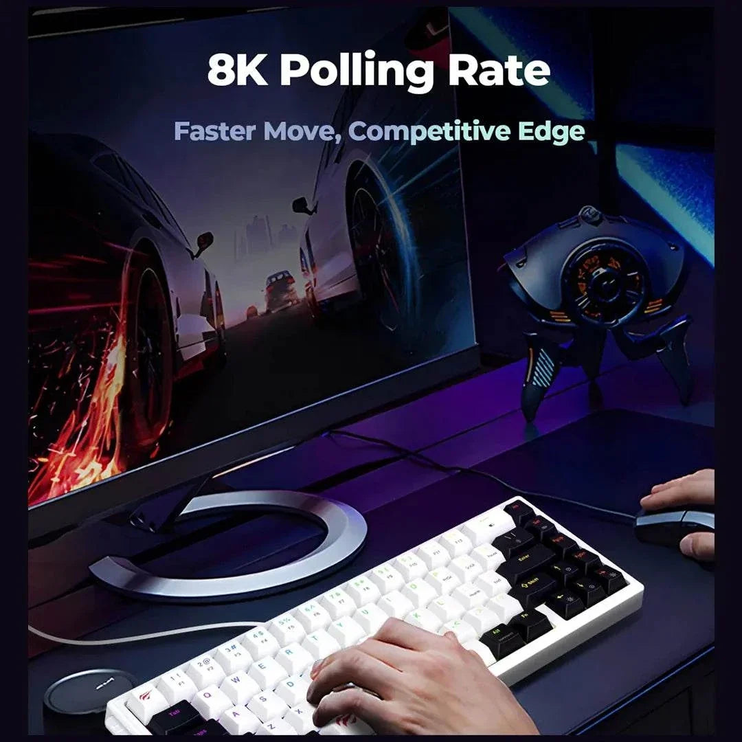 Havit KB900L Magnetic Mechanical Gaming Keyboard – Rapid Trigger, 8000Hz Polling Rate, White