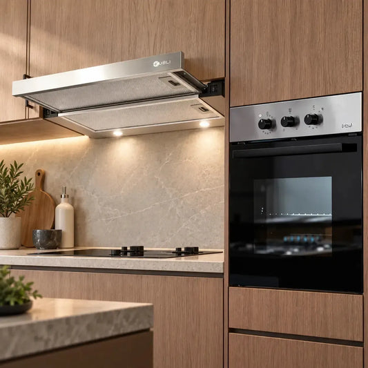 Kit Campana Kubli Neu Slider + Horno Empotrado Design 57 Lts FDV