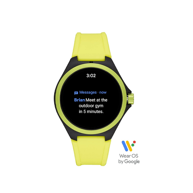 PUMA - PUMA SMARTWATCH With Yellow Silicone Strap For UNISEX PT9101