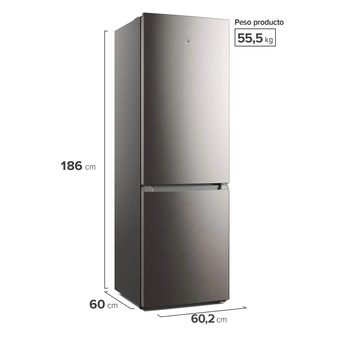 Refrigerador 285L No Frost Bottom Freezer Inverter MI60S Mademsa