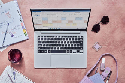 Samsung Galaxy Book Go 14 Inch - Mystic Silver - Windows 11 Home, LTE, 8GB RAM, 128GB Storage (UK Version)