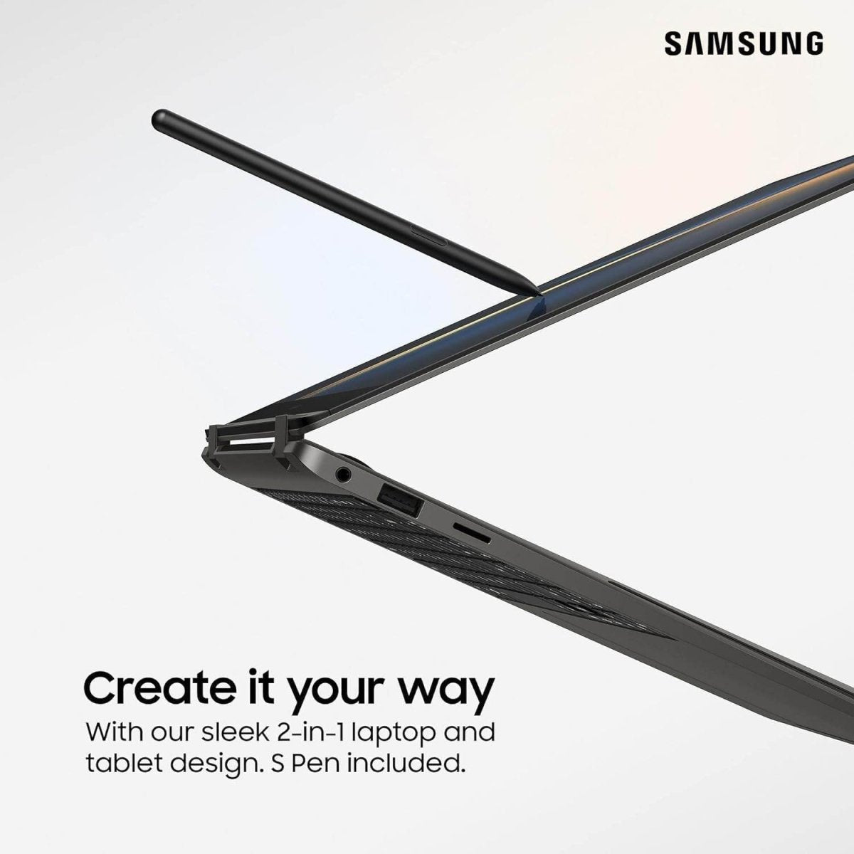 Samsung Galaxy Book3 Pro 360 5G – 16" 3K AMOLED Touch, Intel i7 13th Gen, S Pen Included