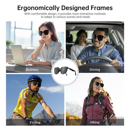 Smart Glasses Headset Wireless Bluetooth Sunglasses Sport Earphone Mic Calling -HY1003