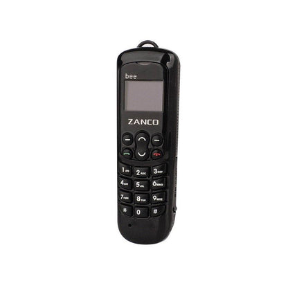 Zanco Wasp – World's Most Compact Mini Mobile Phone (Black) – Bluetooth Dialer, Voice Changer & MP3