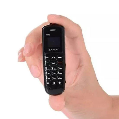 Zanco Wasp – World's Most Compact Mini Mobile Phone (Black) – Bluetooth Dialer, Voice Changer & MP3