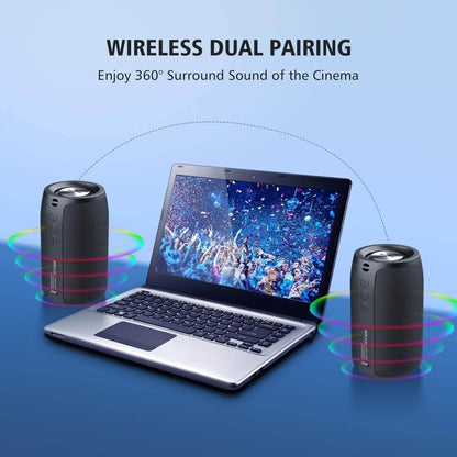 ZEALOT S32 Bluetooth Speaker – 10W Louder Sound, 3D Stereo, IPX5 Waterproof