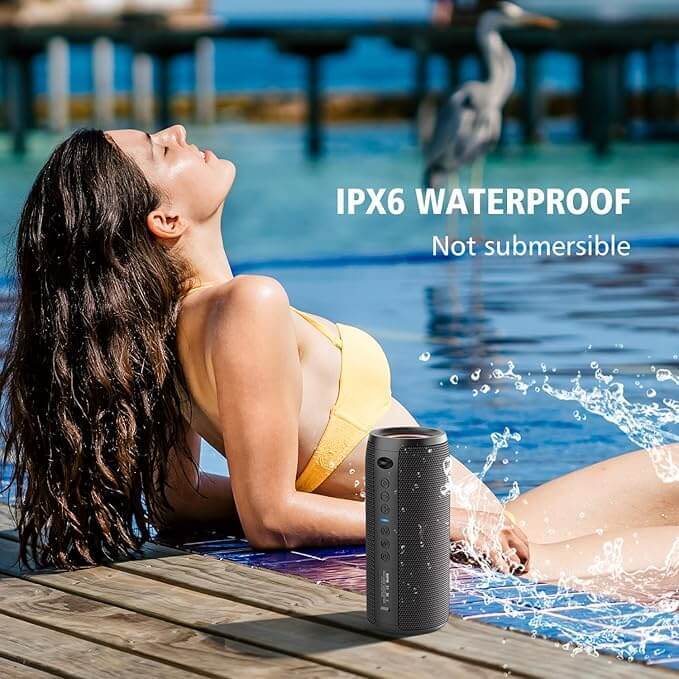 ZEALOT S51 Pro Bluetooth Speaker Speaker – 40W High Power, 360° Stereo Bass, IPX6 Waterproof