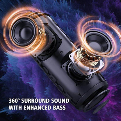 ZEALOT S51 Pro Bluetooth Speaker Speaker – 40W High Power, 360° Stereo Bass, IPX6 Waterproof