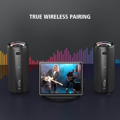 ZEALOT S51 Pro Bluetooth Speaker Speaker – 40W High Power, 360° Stereo Bass, IPX6 Waterproof