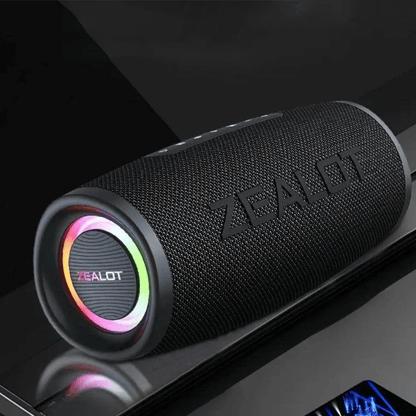ZEALOT S56 40W Portable Bluetooth Speaker – 8000mAh Battery, IPX6 Waterproof, RGB Lights