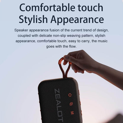 ZEALOT S75 Waterproof & Sandproof Beach Speaker – HiFi Stereo Sound, Rugged Outdoor Design