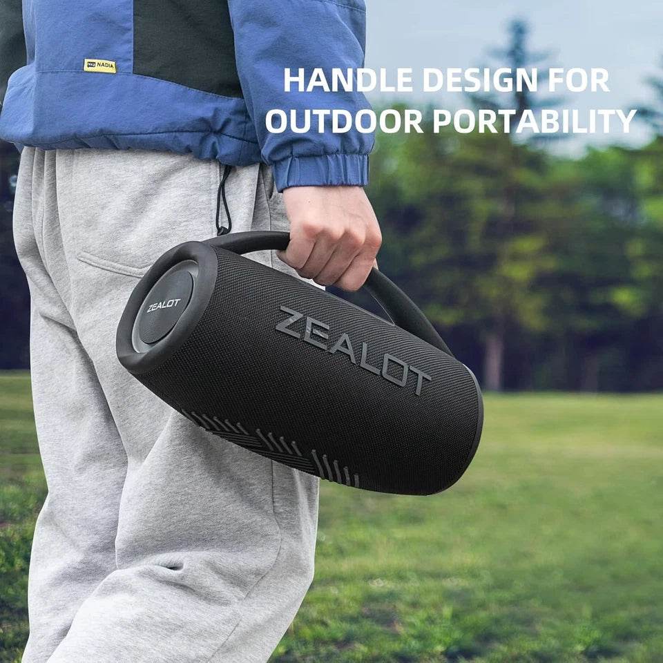 ZEALOT S97 Portable Bluetooth Speaker – 80W High Power, 3 EQ Modes, IPX6 Waterproof